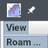 Selecting Roam from the View menu of the CEST Analysis tool