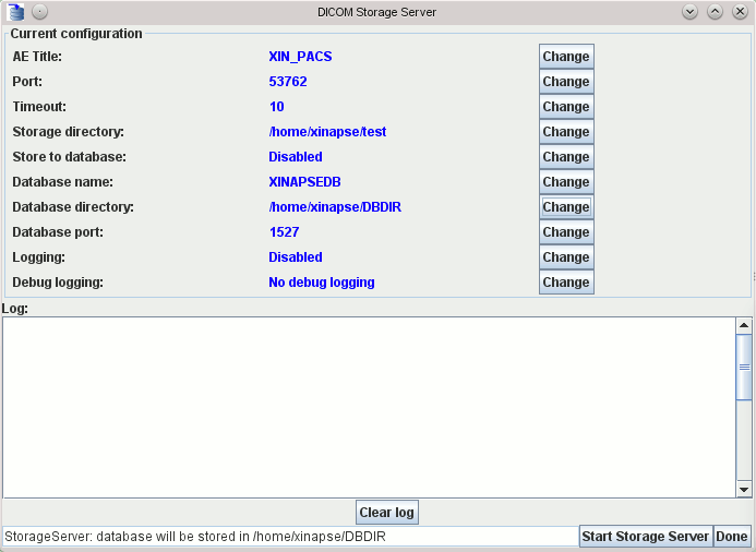 Файл настроек логгера для dicom storage